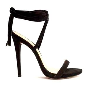 Schutz Cloe Suede Sandal Black ♠️ 9.5